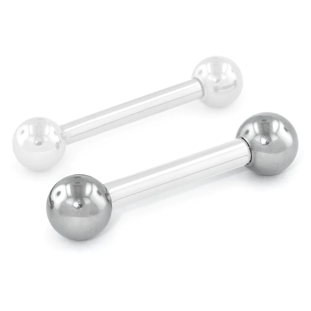 Featuring the 12 gauge Ball End part of the Titanium Barbell