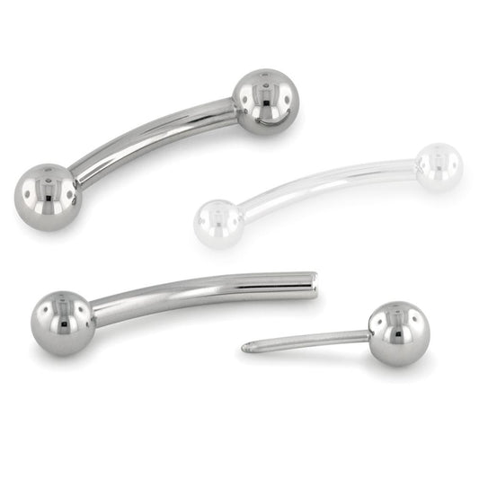 Titanium Curved Barbell Replacement Balls